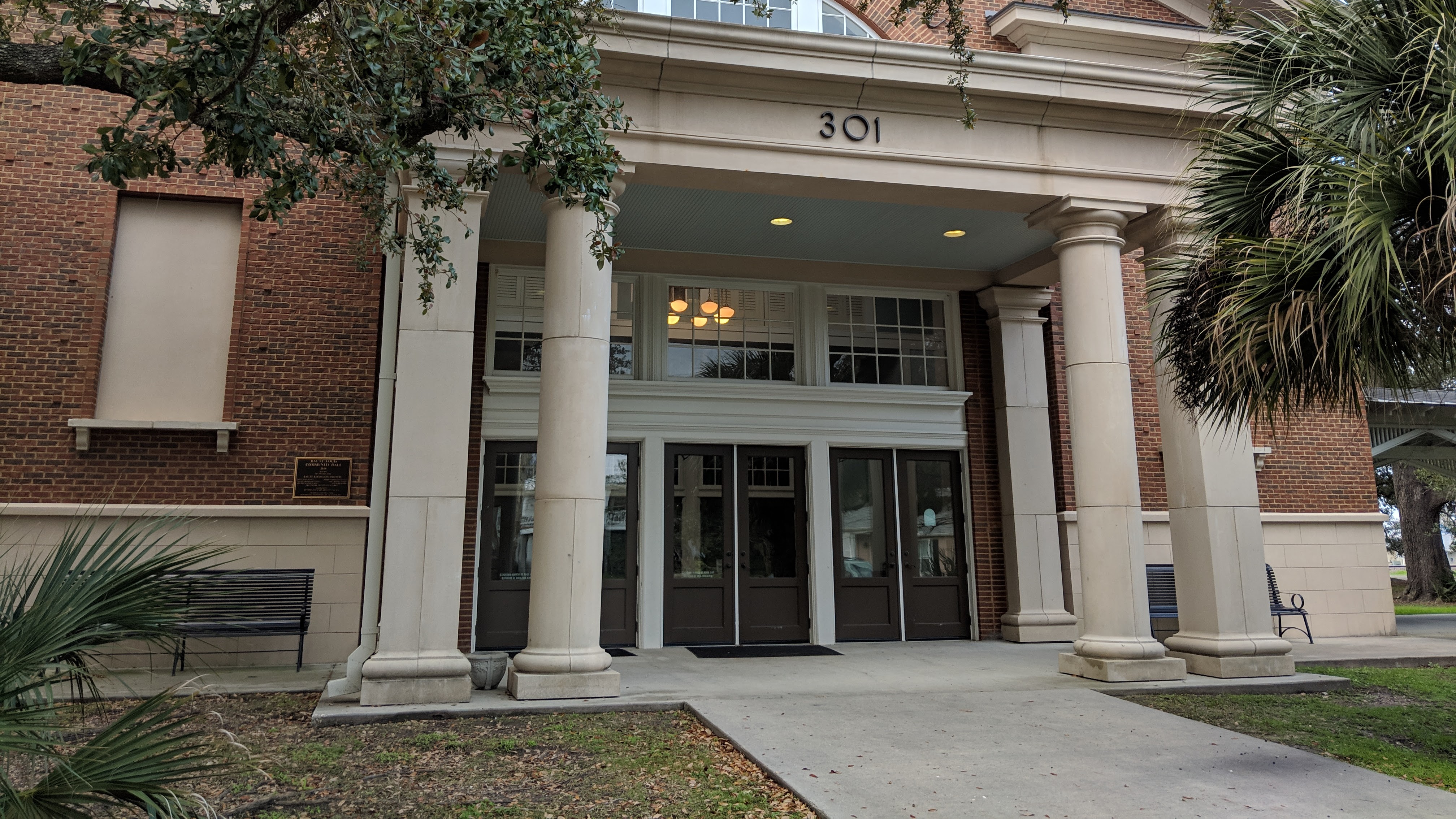 The Bay St. Louis Community Hall is located in the Depot District