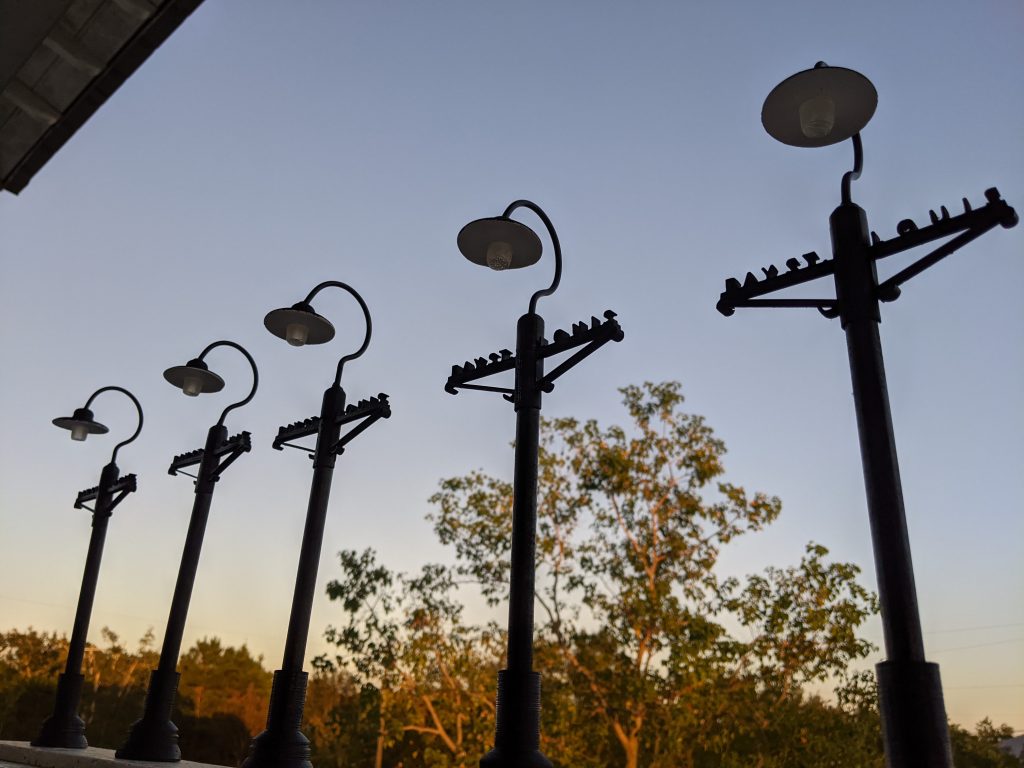 Minature Bay St. Louis street lamps